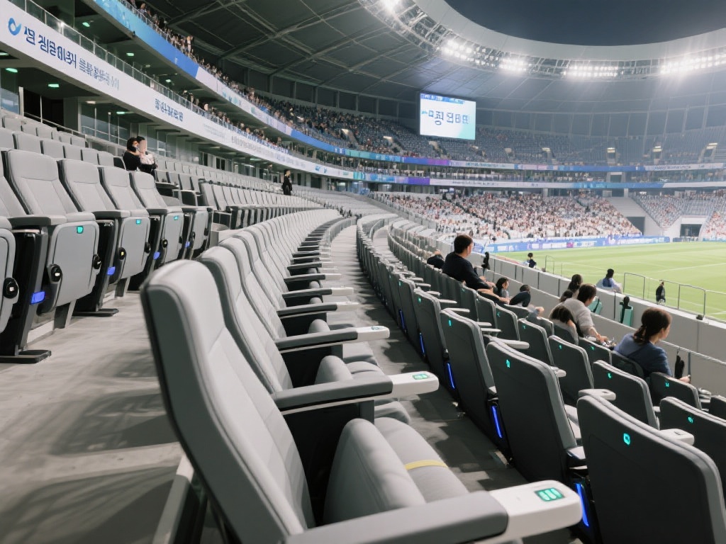 另一个值得一提的亮点是场馆内的智能座位系统。在一些